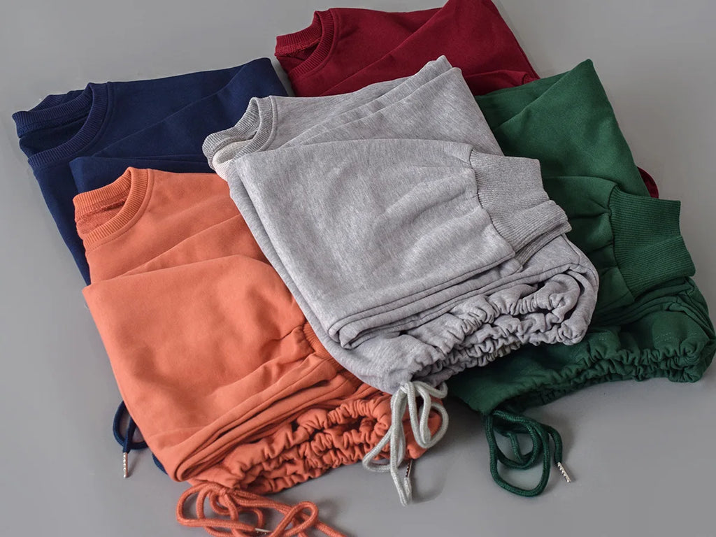 Autumn Winter Yoga Set Fitness Sport Sweatshirts Long Sleeve Crop Top Gyms Women Tracksuit Elastic Waist Trousers Sweatpants