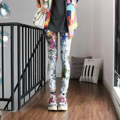 Fashion Leggings Sexy Casual Highly Elastic and Colorful Leg Warmer Fit Most Sizes Leggins Pants Trousers Woman's Leggings