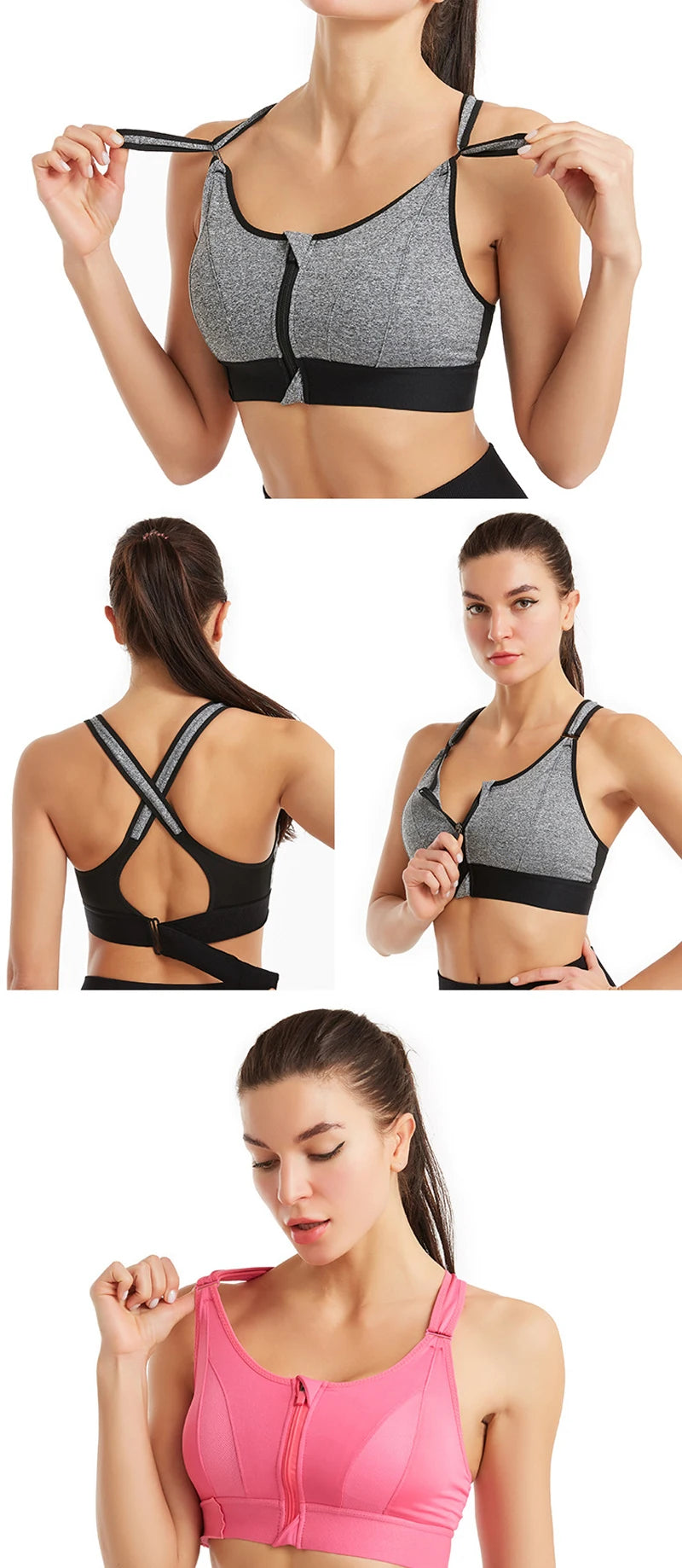 Female Brassiere Wireless Sports Bras For Women Underwear Sexy Wire Free Shockproof Bralette With Pads Push Up Crop Top Lingerie