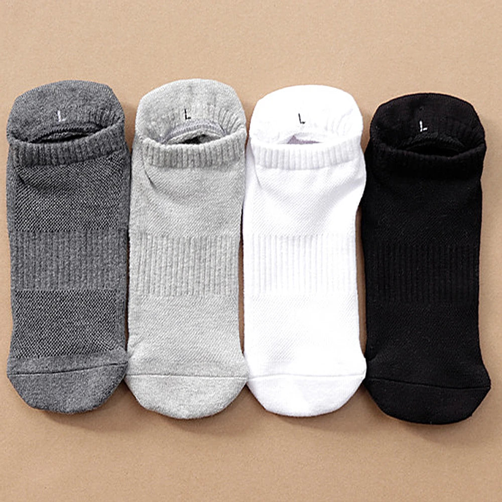 1 PAIRS Solid Cotton Thickened Towel Bottom Women's Sport Non-slip Yoga Socks High Quality Breathable Men Anti Skid Floor Socks
