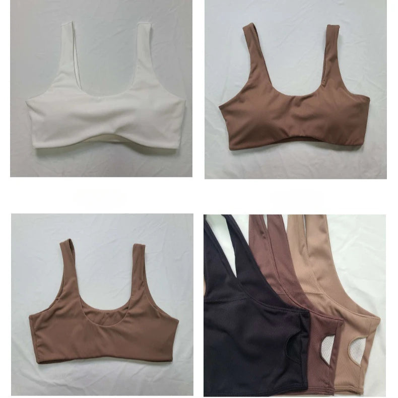 2025 Fitness Bra Short Sleeve Simple Shockproof Sports Curved Hem Yoga Shirt Slim Fit Crop Top Run Gym Shirts Women Active Wear