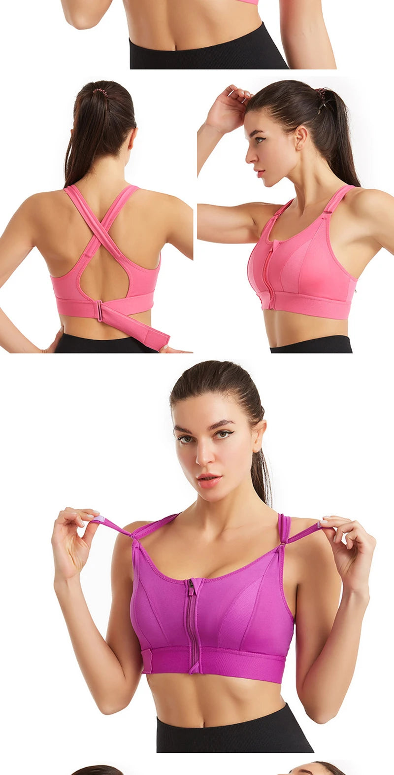 Female Brassiere Wireless Sports Bras For Women Underwear Sexy Wire Free Shockproof Bralette With Pads Push Up Crop Top Lingerie
