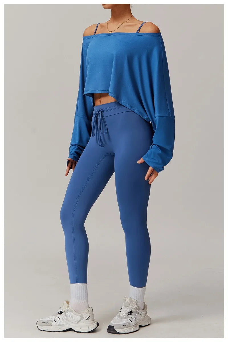 Seamless Yoga Sets Sports Fitness Casual Hip-lifting Flared Pants Bra Yoga Clothes Workout Gym Short-sleeved Tracksuit for Women