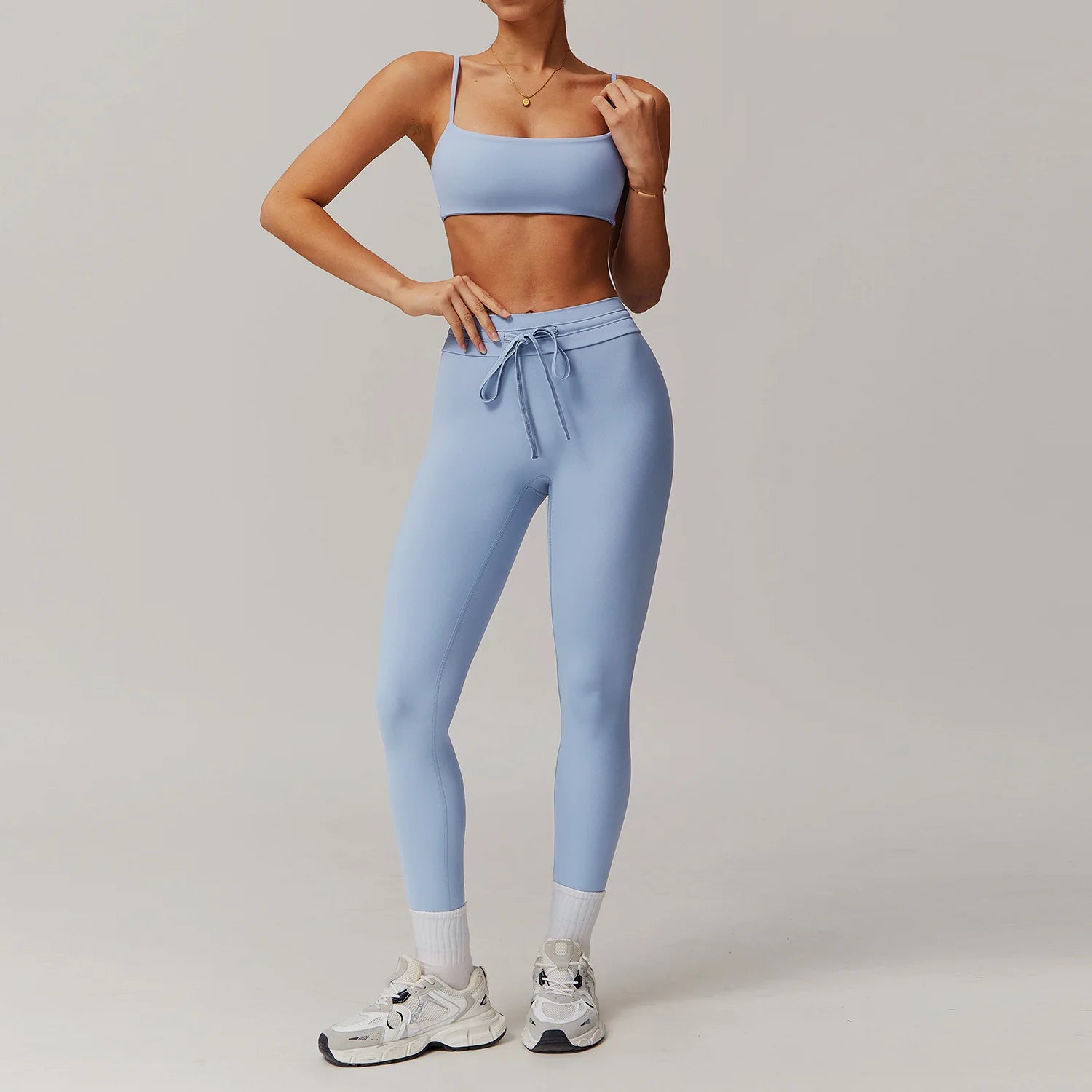 Seamless Yoga Sets Sports Fitness Casual Hip-lifting Flared Pants Bra Yoga Clothes Workout Gym Short-sleeved Tracksuit for Women