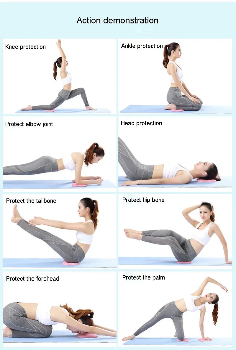 Yoga Kneeling Mat Thickened Shock Absorption Support Mat Knee Pad Portable Elbow Pad Yoga Mat Exercise Fitness Yoga Accessories