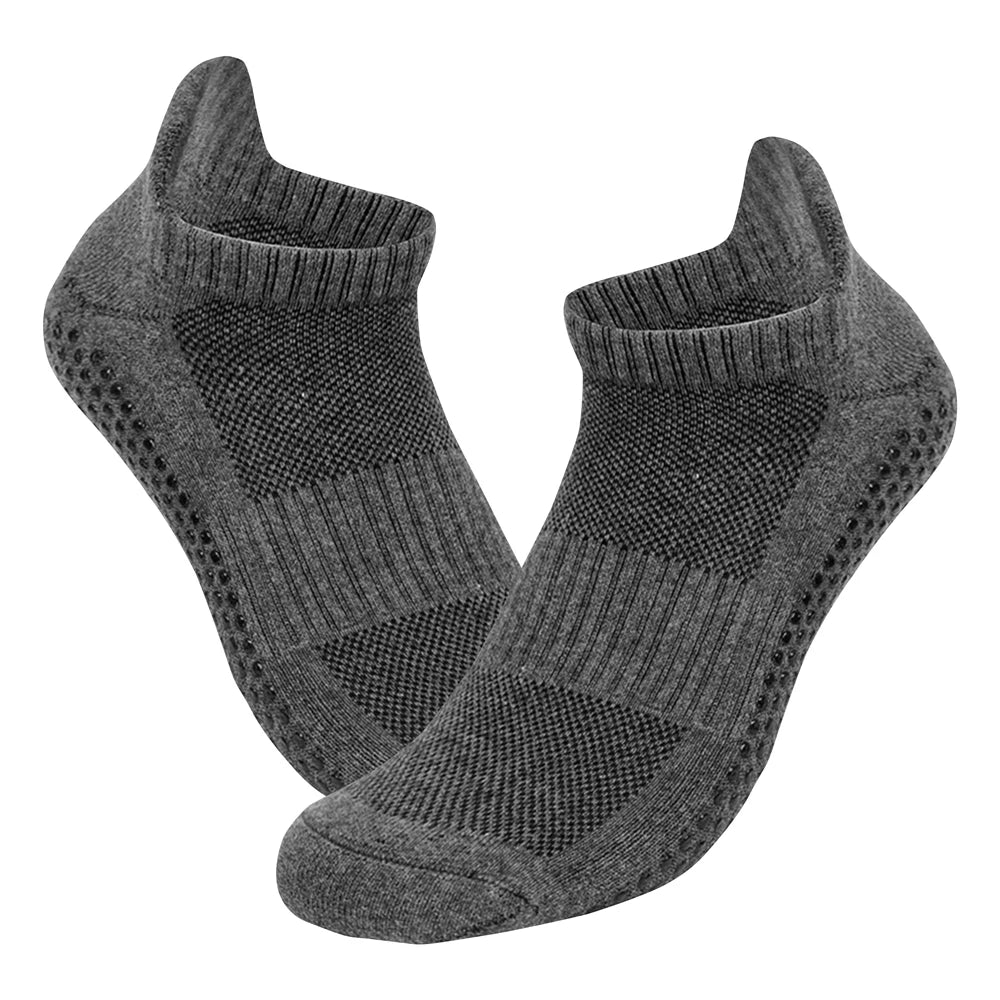 1 PAIRS Solid Cotton Thickened Towel Bottom Women's Sport Non-slip Yoga Socks High Quality Breathable Men Anti Skid Floor Socks