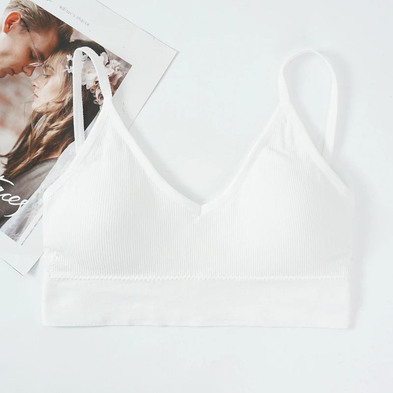 Bras for Women Sexy Seamless Bra U Type Backless Push Up Bralette Women Female Wireless Solid Wire Free Brassiere