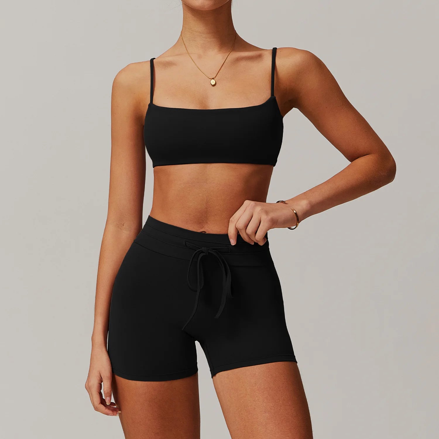 Seamless Yoga Sets Sports Fitness Casual Hip-lifting Flared Pants Bra Yoga Clothes Workout Gym Short-sleeved Tracksuit for Women