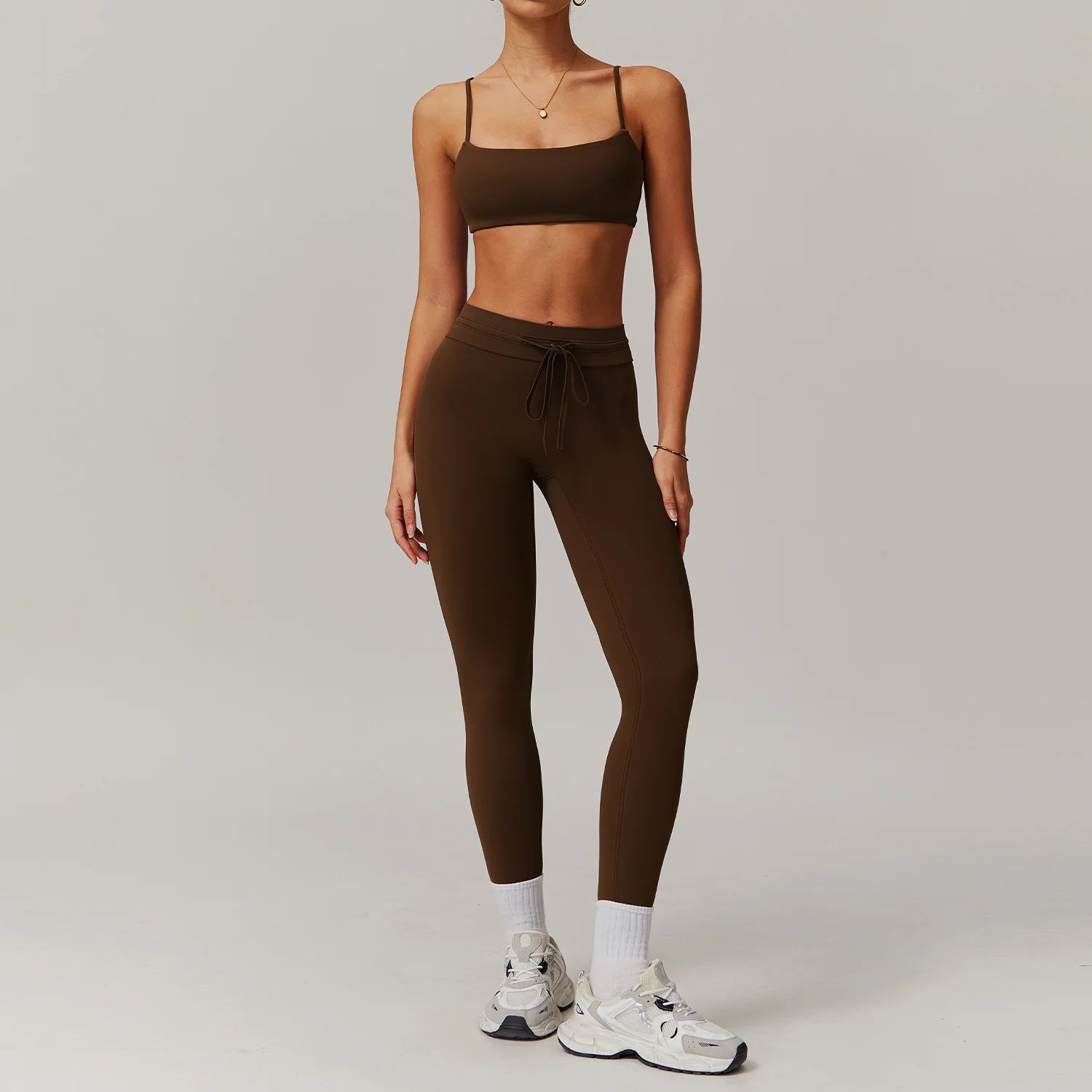 Seamless Yoga Sets Sports Fitness Casual Hip-lifting Flared Pants Bra Yoga Clothes Workout Gym Short-sleeved Tracksuit for Women