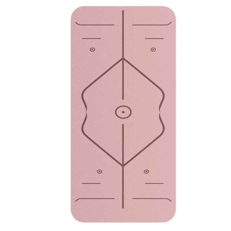 TPE Yoga Mat 6mm Pilates Mat Home Anti slip Shock Absorbent Soundproofing Fitness Mat Special Jumping Exercise Mat 183*60cm
