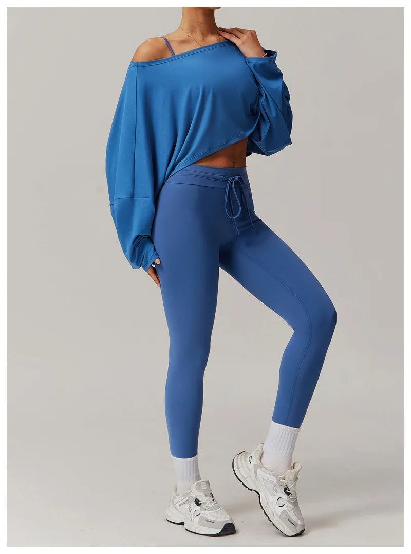 Seamless Yoga Sets Sports Fitness Casual Hip-lifting Flared Pants Bra Yoga Clothes Workout Gym Short-sleeved Tracksuit for Women