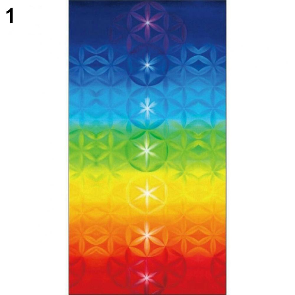 Rainbow 7 Chakra Bohemia Blanket Tapestry Summer Beach Towel Yoga Mat Pad Yoga Mats Wall Hanging Tapestry Yoga Tapestry Blanket