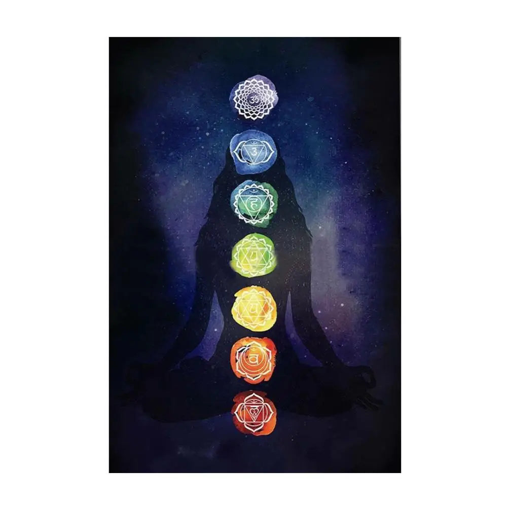 Rainbow 7 Chakra Bohemia Blanket Tapestry Summer Beach Towel Yoga Mat Pad Yoga Mats Wall Hanging Tapestry Yoga Tapestry Blanket